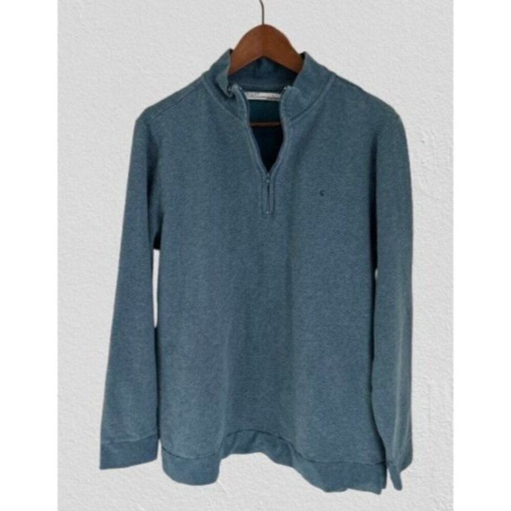 Criquet 1/4 zip Green Feather Performance Pullover Sweater Size Large
